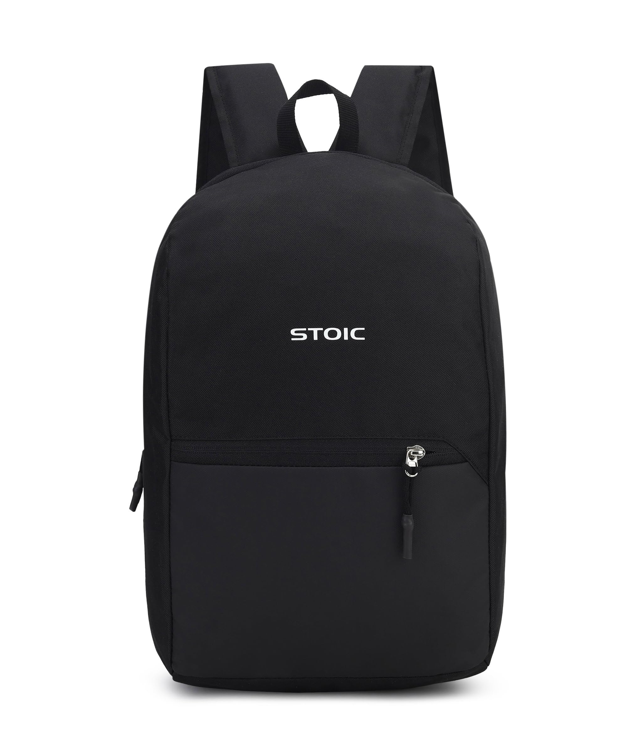 STOIC 16 Litres Small Bag For Daily Use 1 Compartment Mini Backpack For Hiking Camping Rucksack For Men And Women (Black)-picture-41