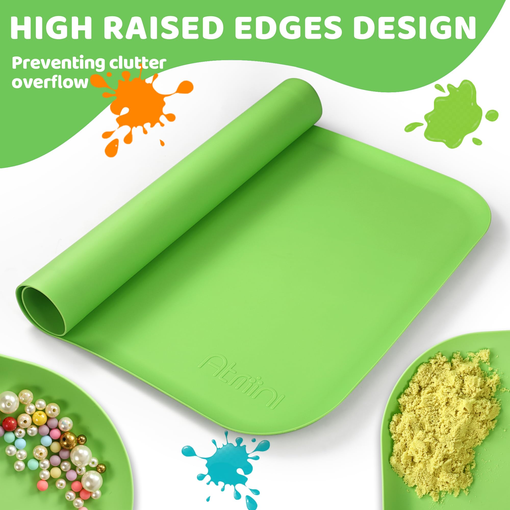 Tapis En Silicone Extra Large 91,4 X 61 Cm, Résistant à La Chaleur Pour