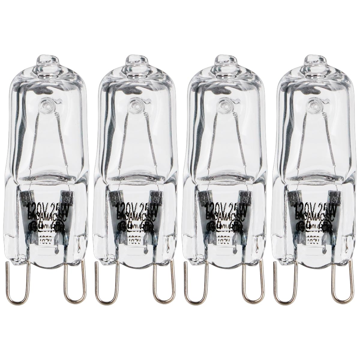 MOTOQUEEN for Whirlpool Oven Light Bulb 120V 25W G9 for WPW10169757 4 PCS