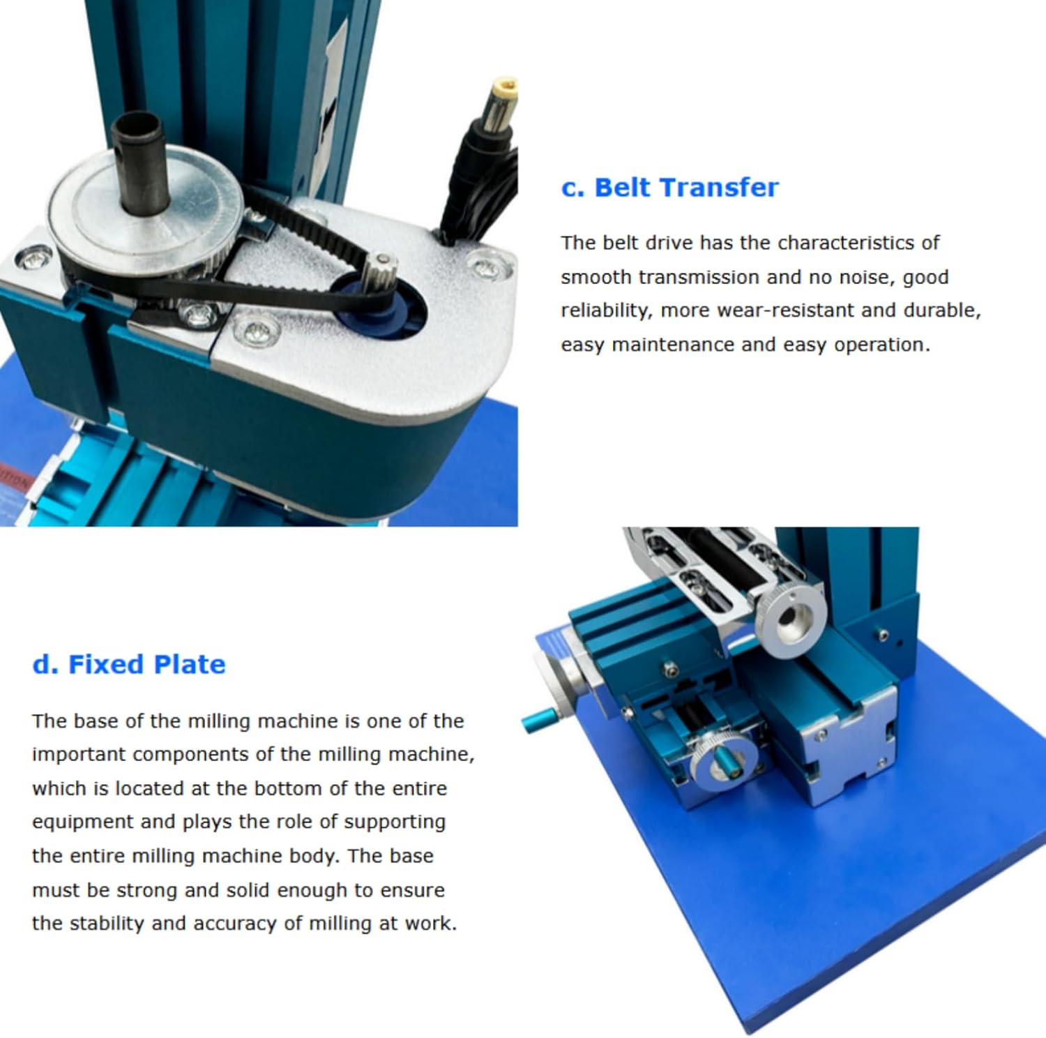 AC100V-240V Mini Drilling and Milling Machine 24W Soft Metal Working Mill/Drill Teaching Drilling and Milling Machine for Students and Hobbyists