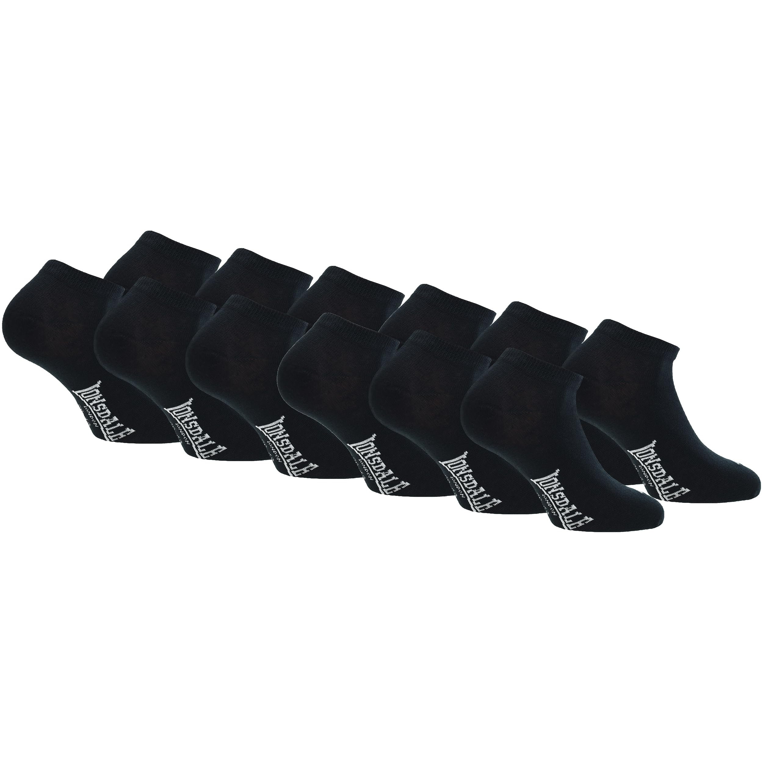Lonsdale 12 Paia Calzini Corti Uomo Donna - Calzini Sportivi Sneaker - Lunghezza Caviglia - Cotone Traspirante