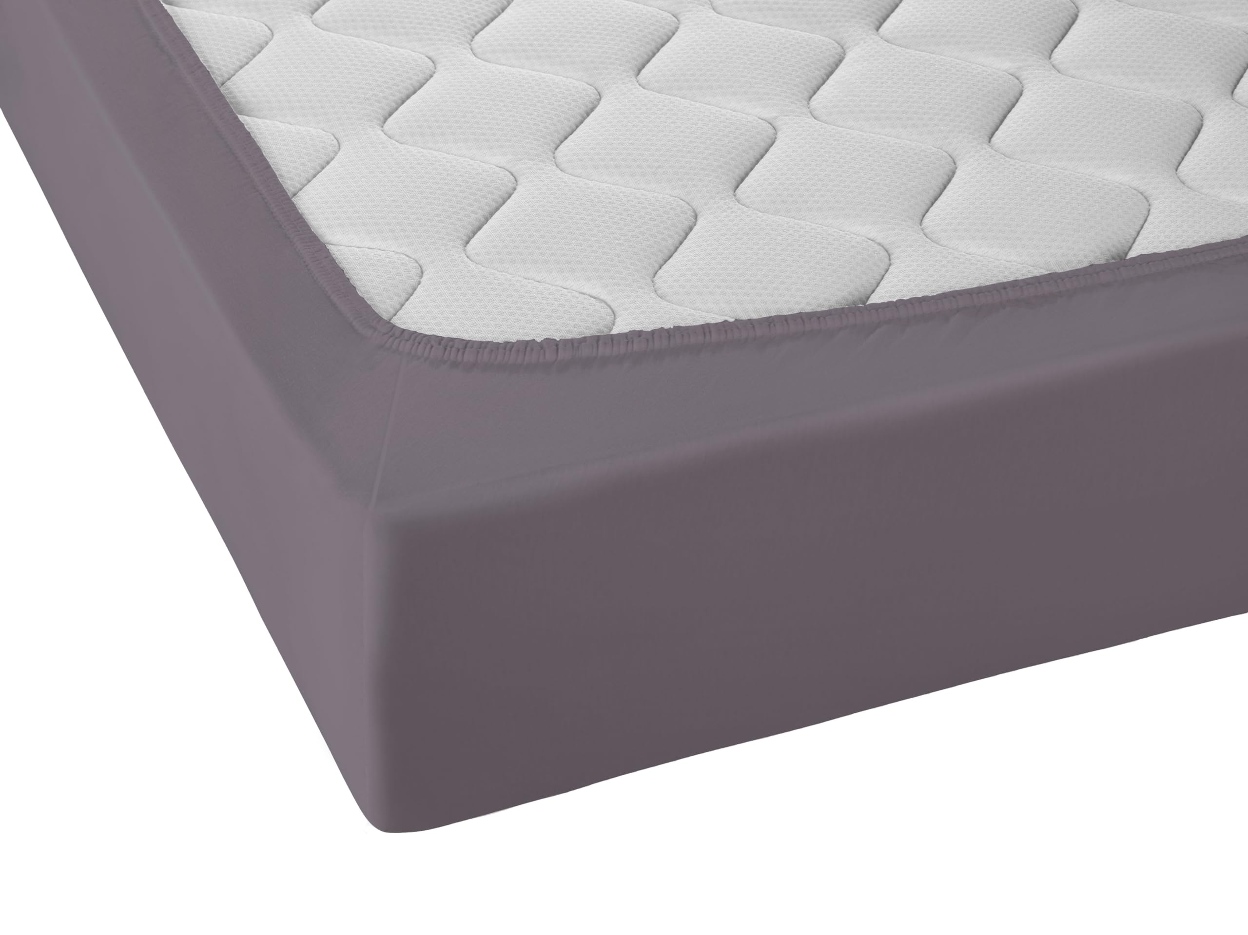 biberna Deluxe Jersey-Elastic-Spannbetttuch 180x200 cm - 200x220 cm grau | 97% Baumwolle, 3% Elastan | Spannbettlaken für Wasserbetten & hohe Matratzen| Rundumgummizug | Oeko-TEX | Modell 0077866