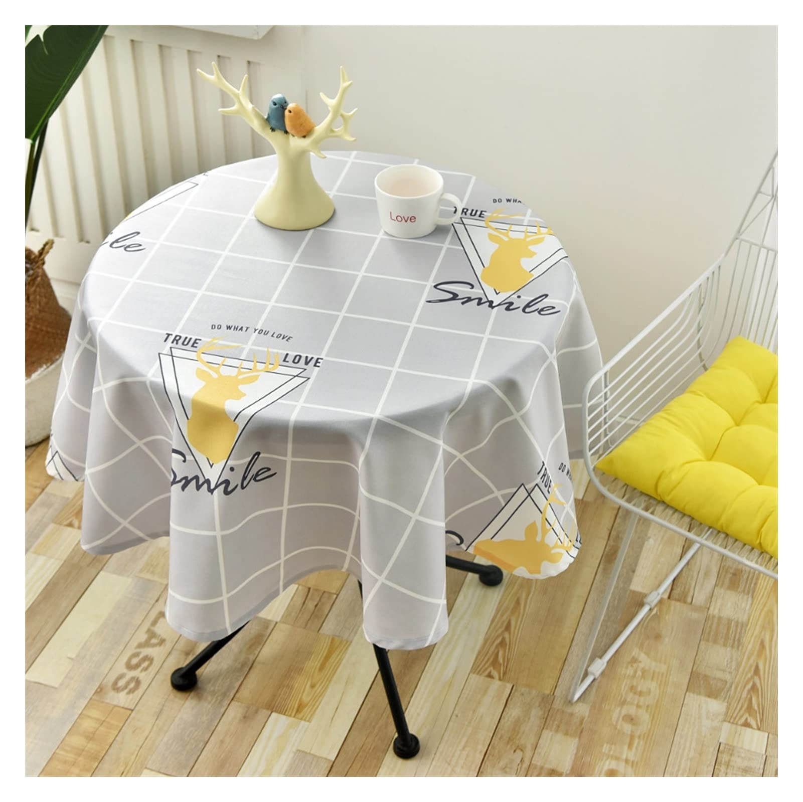 Nappe ronde colorée en PVC pour vos repas de jardin et tables basses