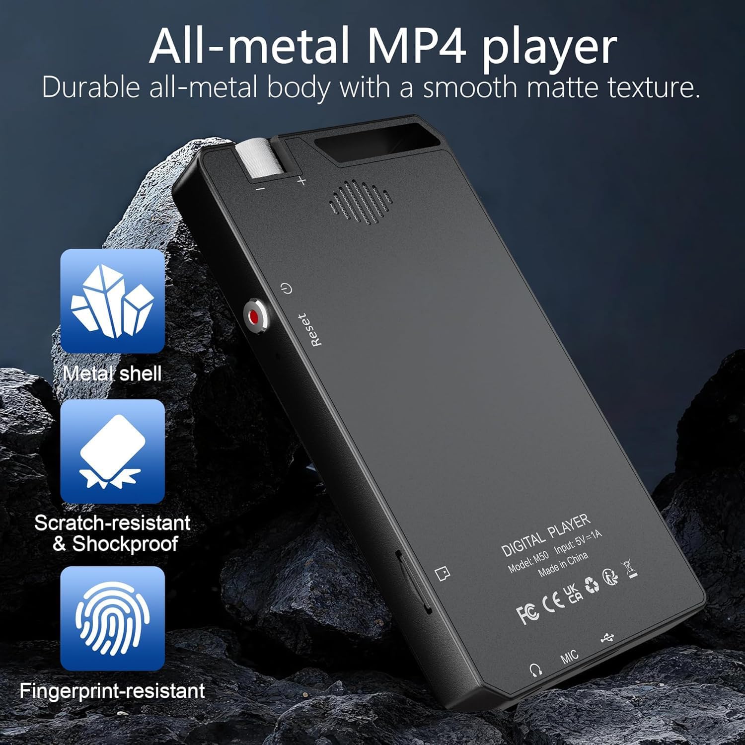 96GB MP3 Player with Bluetooth & WiFi, 4" HD Full Touch Screen MP4 Player (3GB RAM+32GB ROM), Supports Spotify, Amazon Music & YouTube, 1080P Video Without Conversion, Includes 64GB Card 6 710OCCojABL. AC SL1500