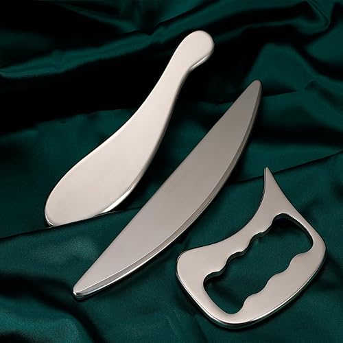 Miniatura 2 de Gua Sha - Herramienta de acero inoxidable para raspado muscular, masajeador de espalda para quiropráctico, herramientas para terapia física,