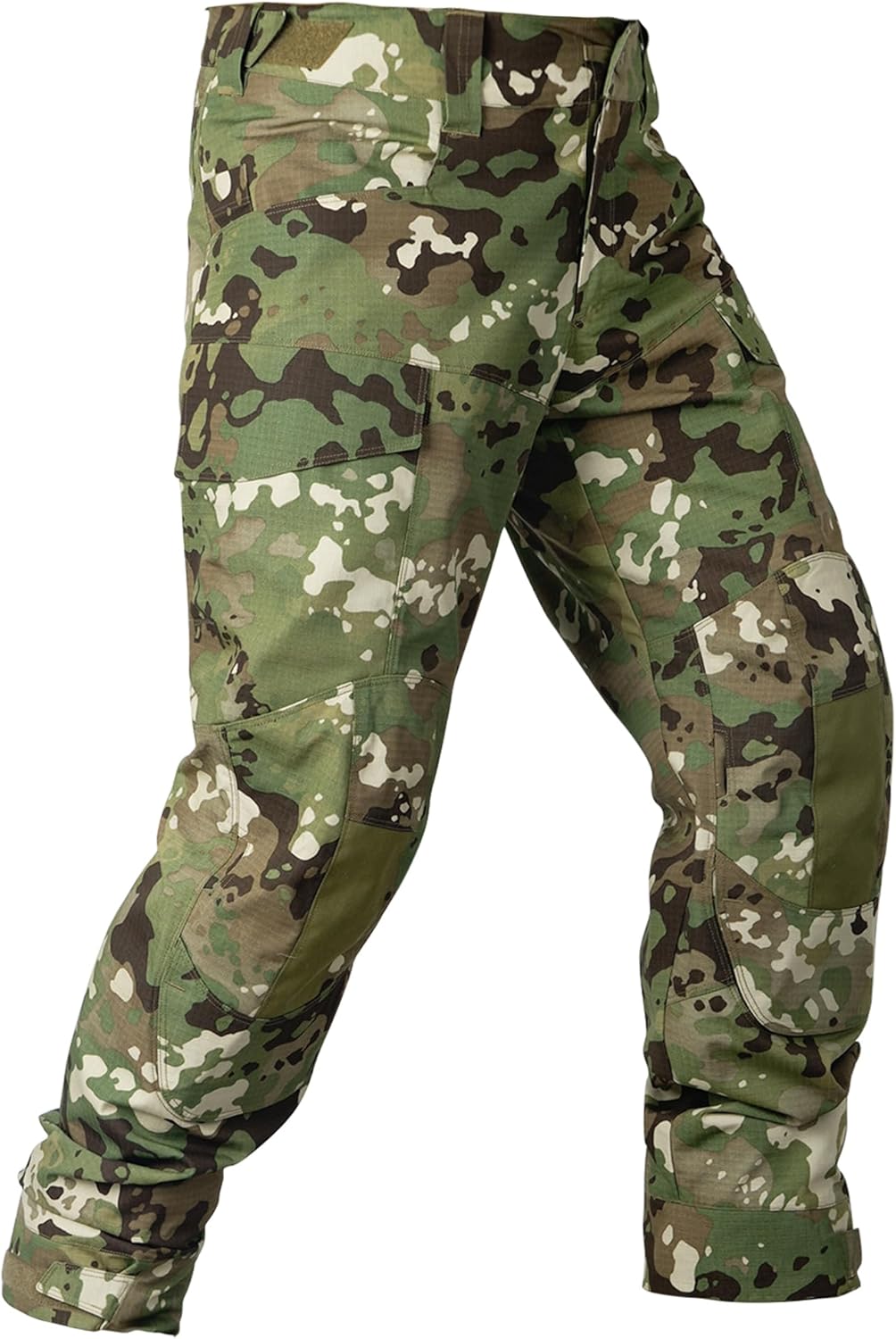 Men’s Tactical Pants Camo Combat Pants Water Resistant Cargo Pants Hiking Paintball Airsoft Hunting NO Knee Pad
