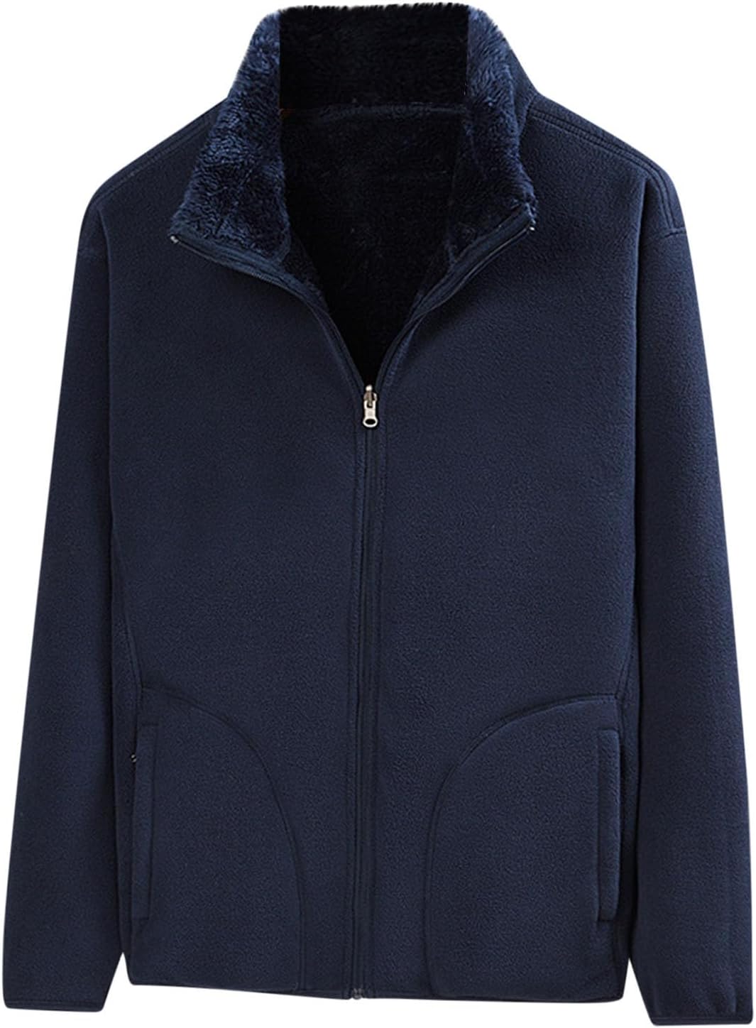 NATHGAM Sherpa Lined Polar Jacket Men Fuzzy Fleece Winter Hiking Hoodie Coat Oversized Outdoor Athletic Running Plush Outwear
