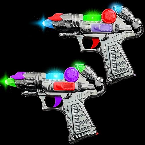 Miniatura 2 de ArtCreativity Ranger - Juego de pistola de mano con luces intermitentes y sonidos, 2 pistolas futuristas geniales, juego de simulación, gran