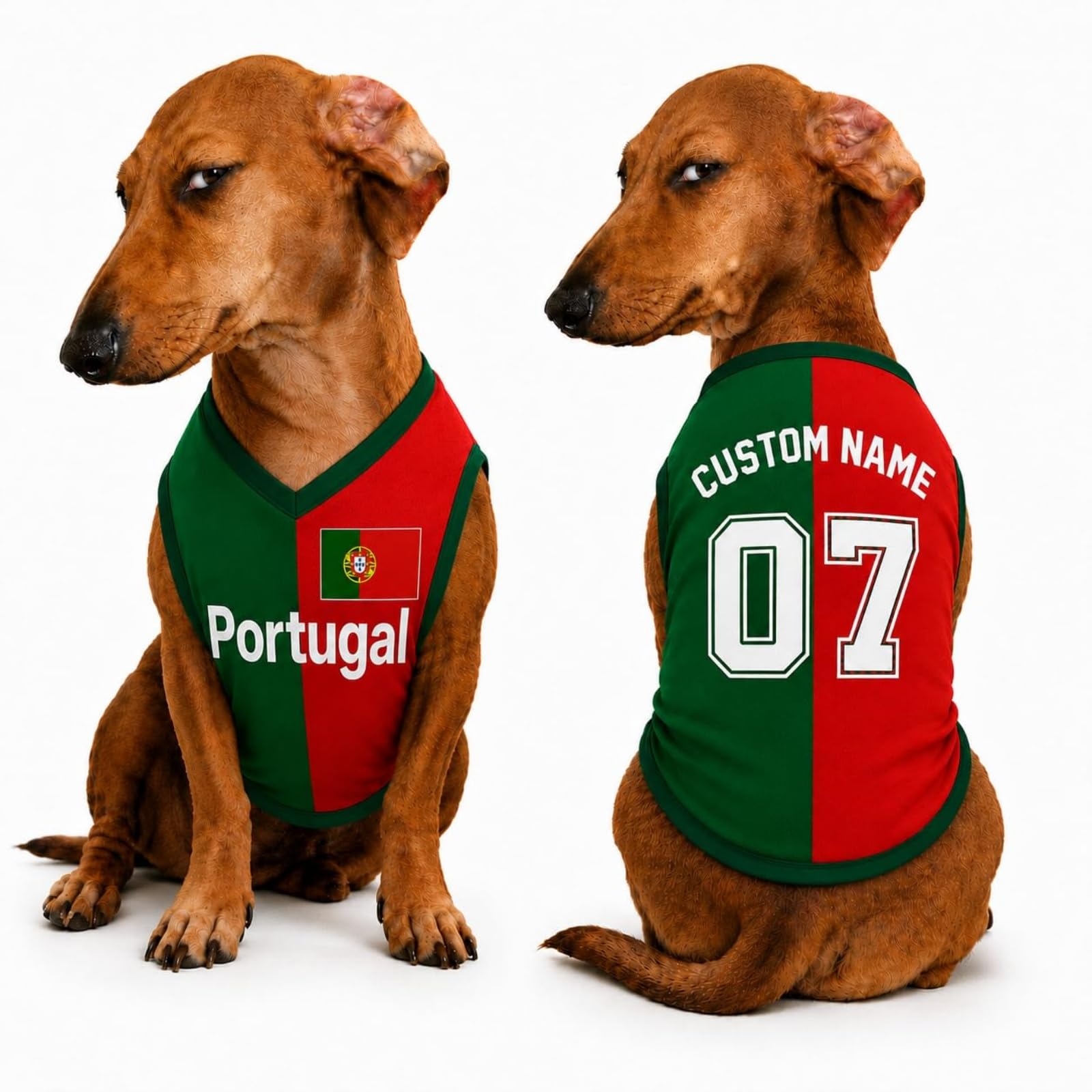 Custom Dog Football Jersey with Name Number Logo, Personalised 2026 Pet Jersey, Breathable Quick Dry T-Shirt for Small Medium Large Dogs, Gift for Fans