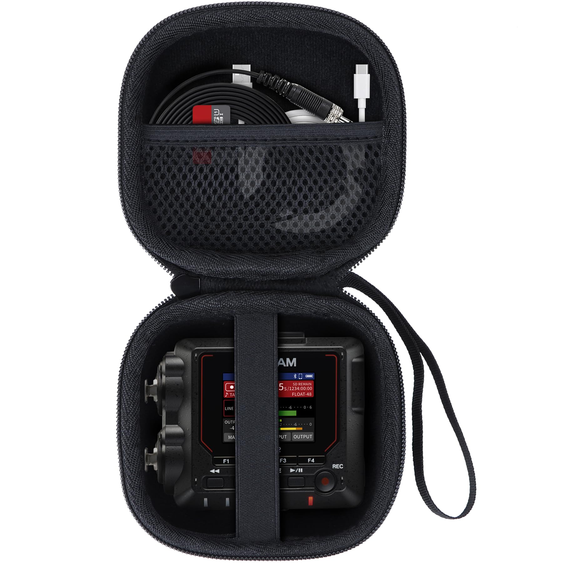 Lebakort Duro Caja Estuche Funda para TASCAM FR-AV2 Grabador Compacto de Campo Flotante