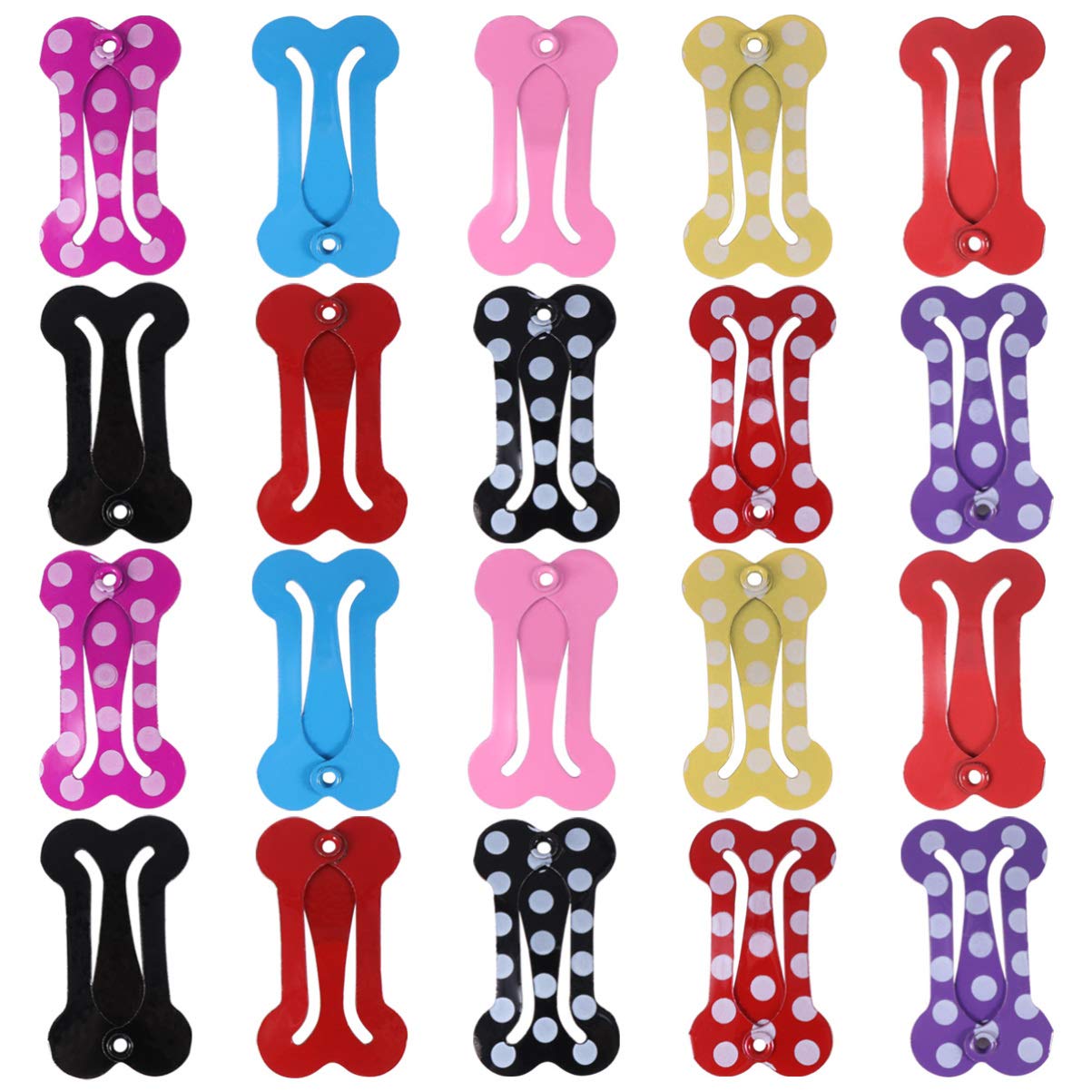balacoo Small Snap Hair Clips Pet Grooming Dog Cat Puppy Short Hair Accessories Shape Party Photo Favor 20pcs Random Color