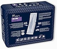 Vista 8 de Seni Man Active Guards, almohadillas de control de vejiga para incontinencia masculina, 3-1/2 x 15-7/10 pulgadas, 10 unidades (1 paquete de 10)