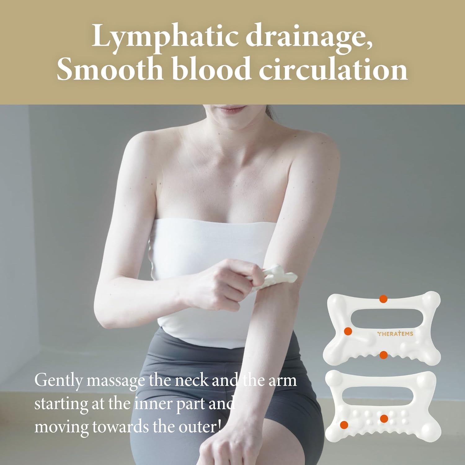 Natural Ceramic gua sha Massage Tool, face and Body guasha, Lymphatic Drainage Trigger, guasha Board, face Lift, Muscle Relief Massage Board - Image 5