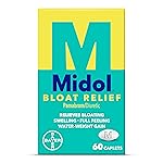 Midol Bloat Relief Caplets with Pamabrom, Relieve Bloating Symptoms Before and During Your Period, Provides Up to 6 Hours of Relief for Women, 60 Count