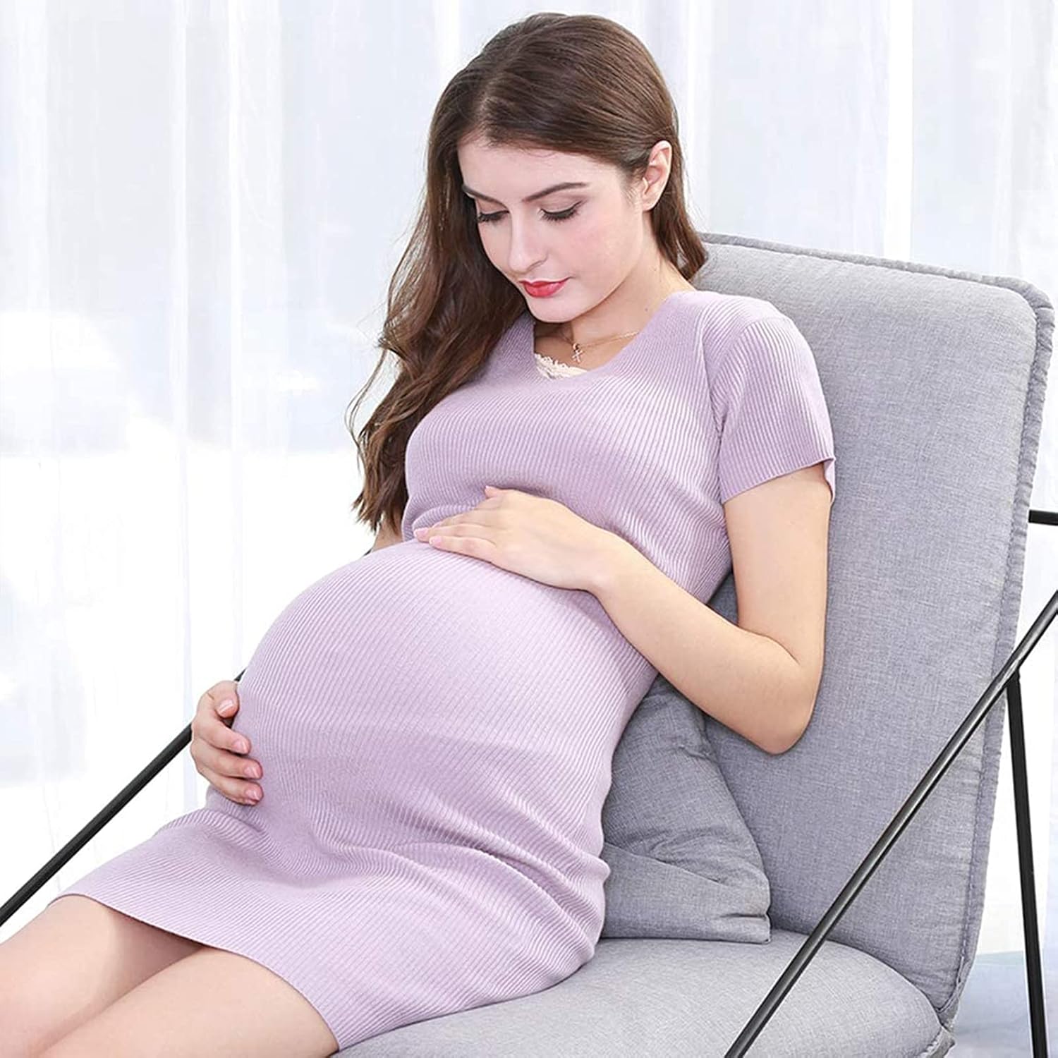 Silicone Mens/Womens Adult Spoof Belly, Belly Stuffer False Belly Fake Pregnancy Bump Silicone for Costumes Cosplay (5~7 Months)