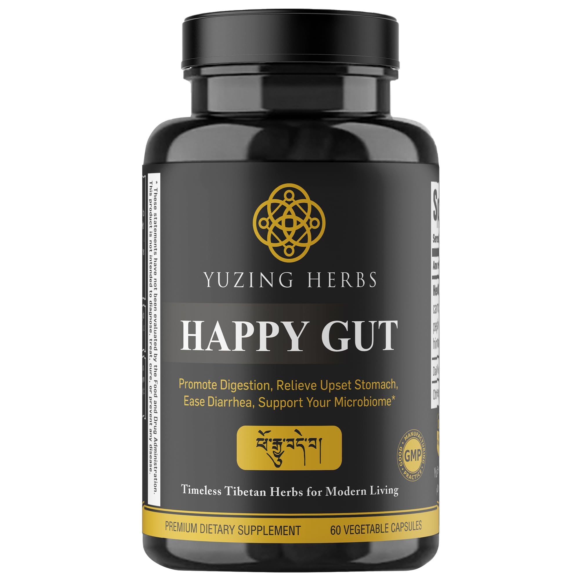 Natural Gut Health Supplement (US Made) Gut Repair, Bloating Relief, Gut Cleanse & Restore Digestion. Digestive Enzymes & Probiotics for Women & Men-60Capsules