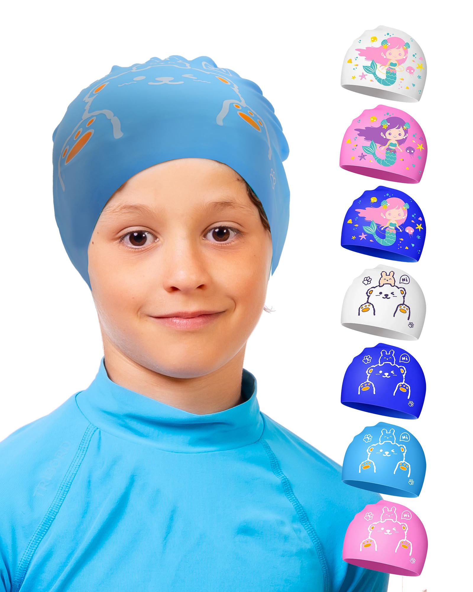 Cuffia Bambino Piscina Cappelli Da Bagno Per Bambini, Cappelli Da Bagno