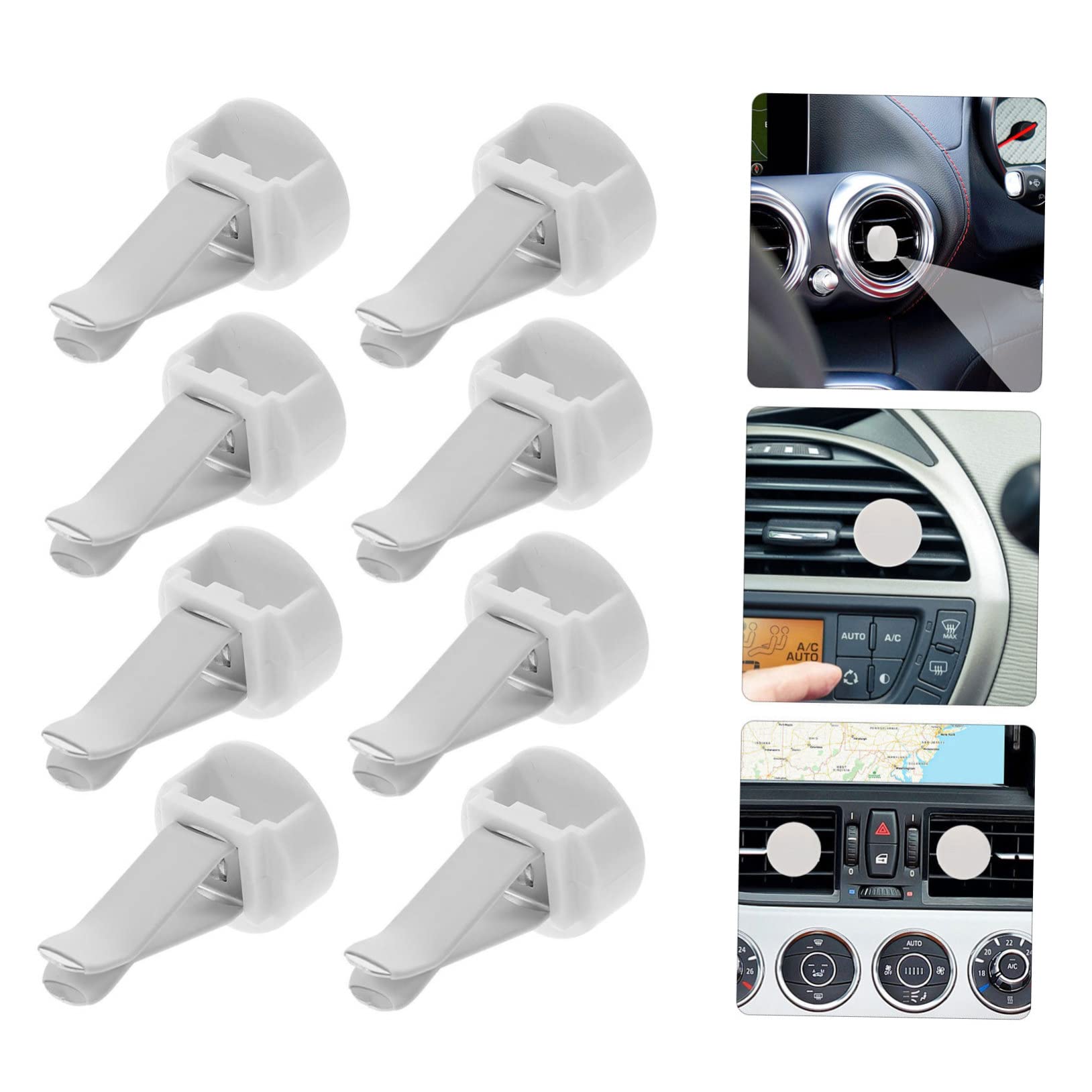 Didiseaon 100 Pezzi Ganci per Auto per Bocchetta Aerazione, Clip Robusti in Metallo e Plastico, Facili da Installare per Decorare la Tua Auto e Personalizzare Profumo Interno