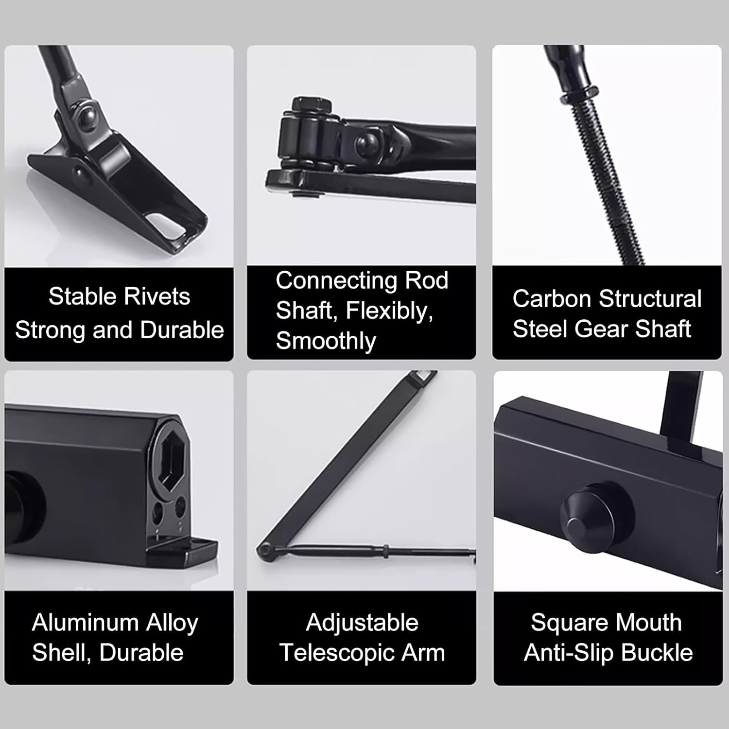 Automatic Door Closer for Home and Commercial, Hydraulic Door Damper, Screen Door Closer(Silver)