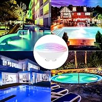 Kingwen 40W RGB LED Medence Világítás Víz Alatti Lámpa Távirányítóval 4000lm IP68 Vízálló 12V Úszómedence Reflektor 6