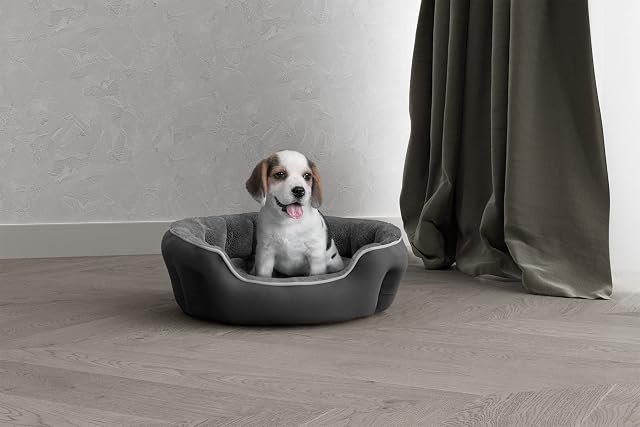Foto 2 de 6 de Sogni e capricci Cama para mascotas"coccole" para perros y gatos, gris, 48x42x16cm