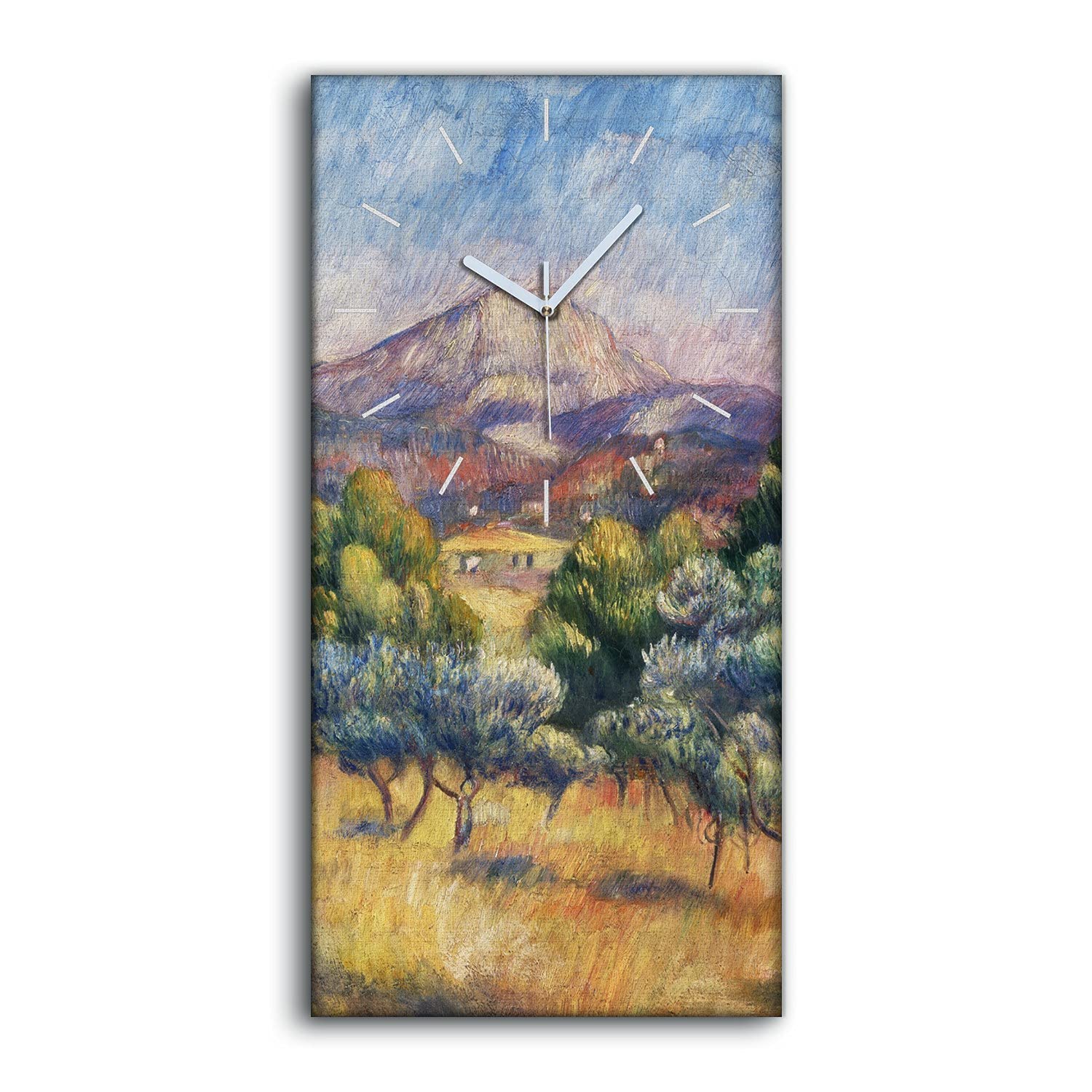 Horloge Toile Paysage de Montagne pour Décoration Chambre
