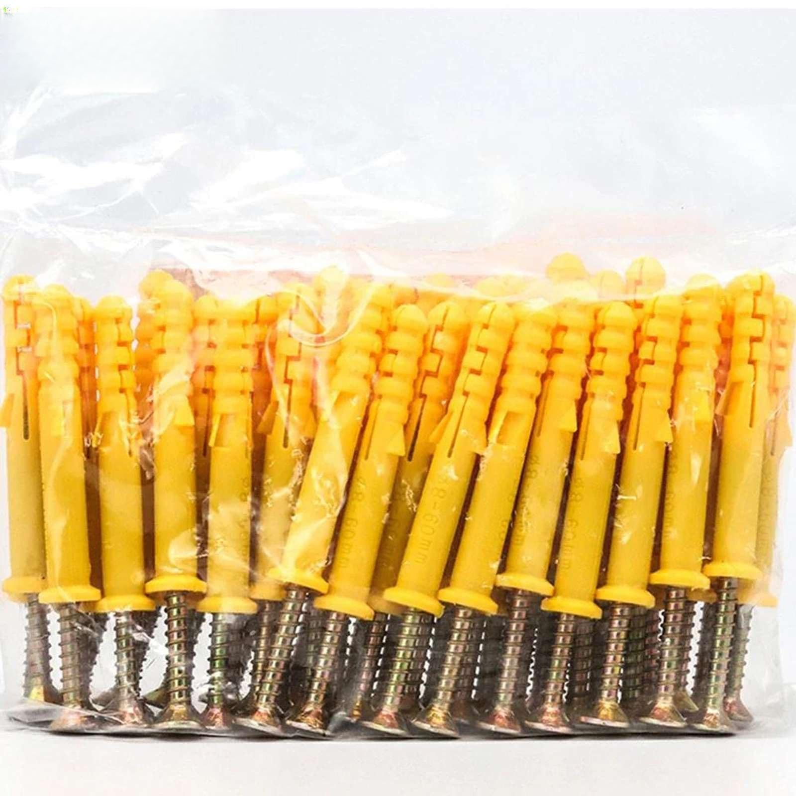 Kit de Tornillos autoperforantes Tornillos de expansión de Acero Inoxidable Puntas Cruzadas Anclajes de Pared y Tornillos para Paneles de Yeso