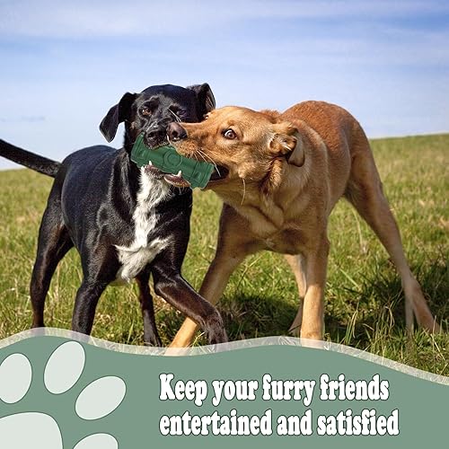 Miniatura 5 de Juguetes masticables para perros para masticadores agresivos, chirriantes, resistentes y duraderos, de goma natural, limpieza de dientes para perros