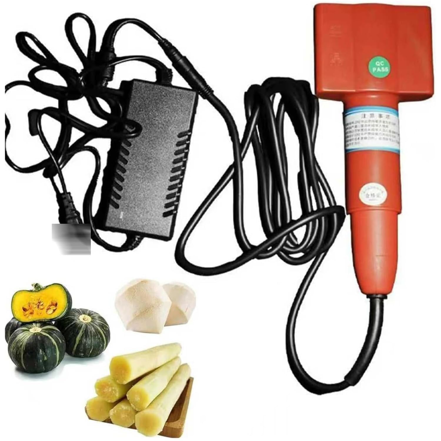 Machine à éplucher la canne à sucre automatique de 120 W, éplucheur électrique de canne à sucre, épluchage rapide et hautement efficace, support de couteau en alliage, pour pousses de bambou, potiron,