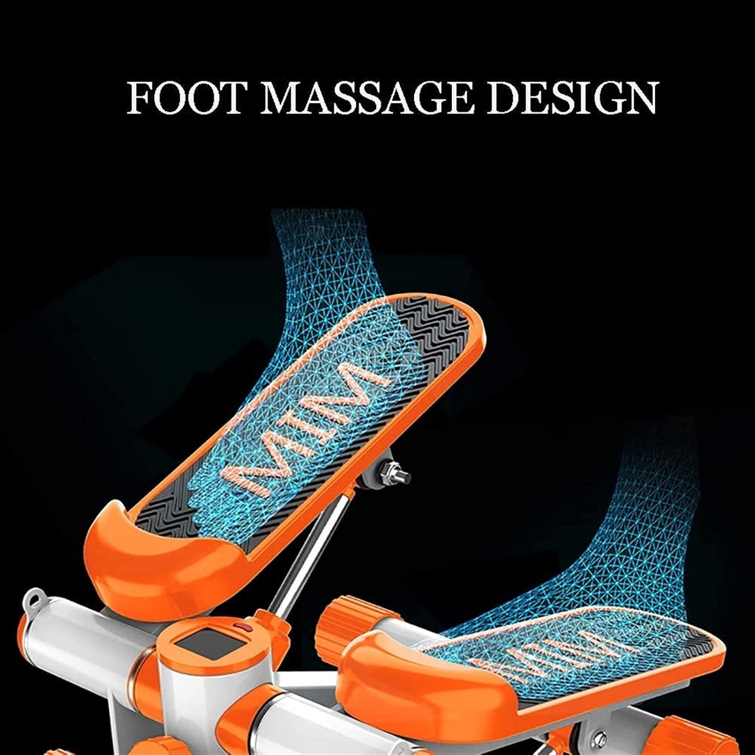 Stepper,Mini Machine, Steppers for Exercise with Display and Resistance Bands, Up-Down for Beginners and Advanced Users, Home Gym Equipment Fitness Step