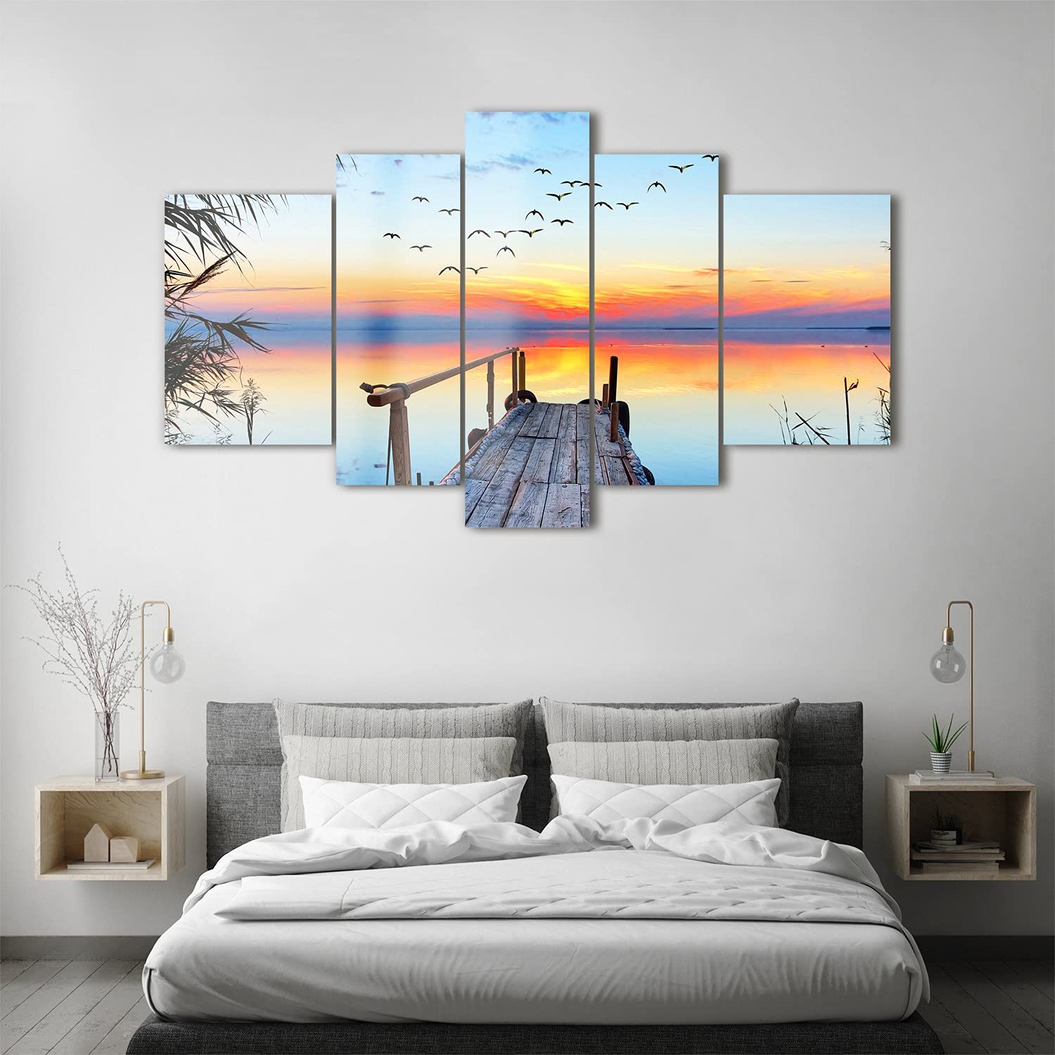 Tableau Décoratif Sur Verre Trempé 'Sydney De Nuit' - Format 100x50 Cm - Moderne