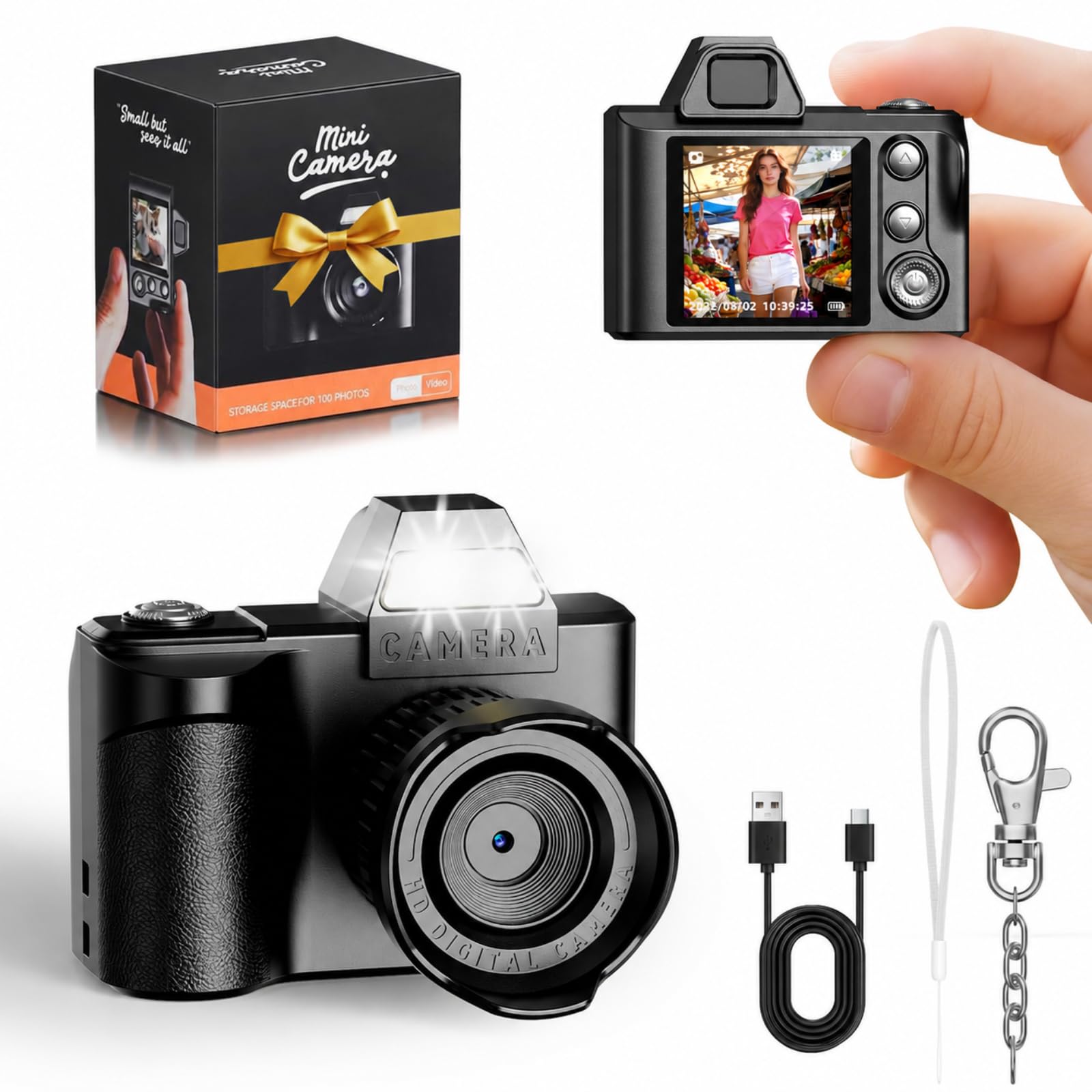 Amazon.com : Mini Keychain Digital Camera -Maxmango 1080P HD Video