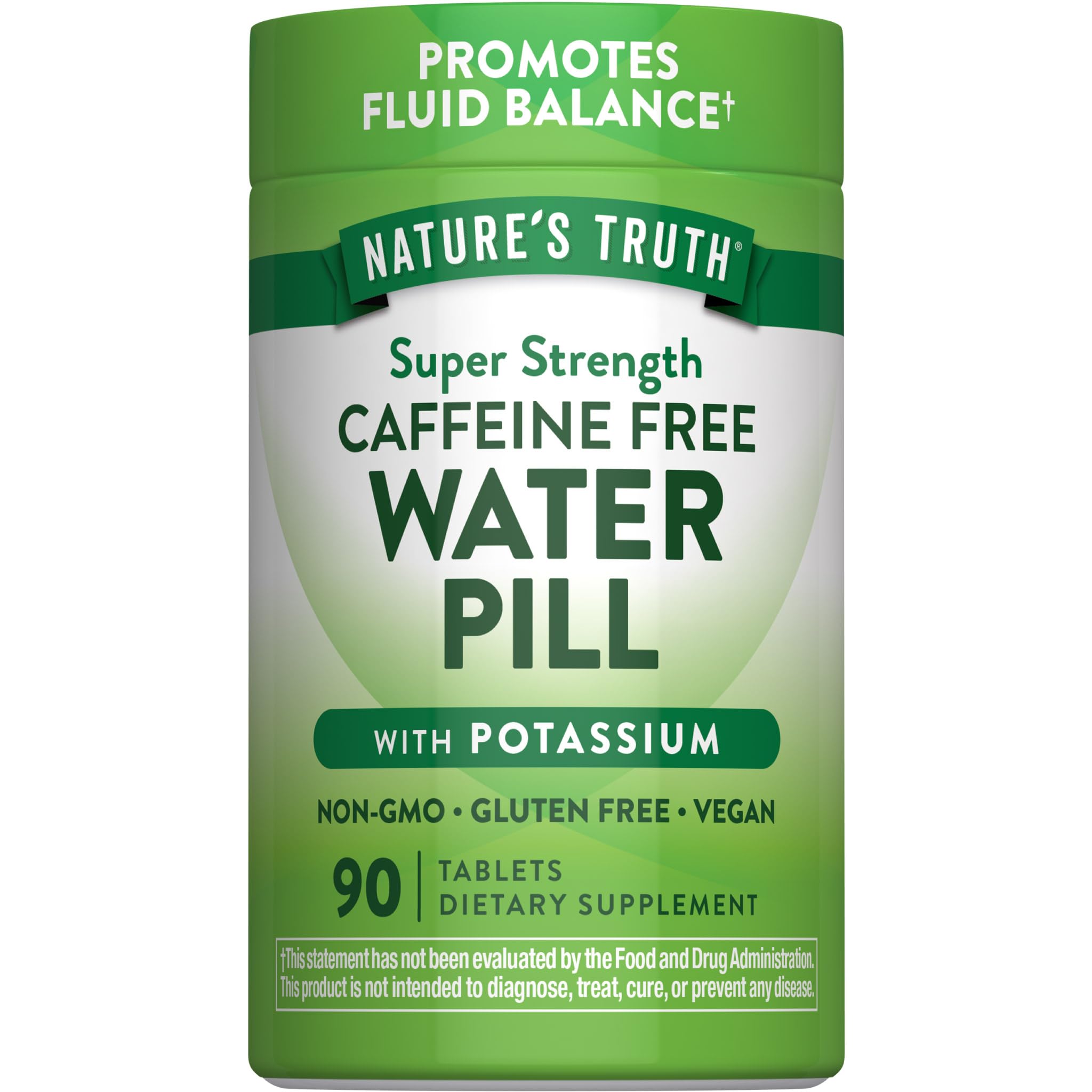 Nature's Truth Super Strength Water Pill with Potassium | 90 Count