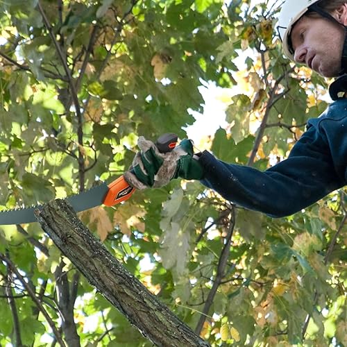 Miniatura 6 de Sierras de poda de mano de 13,8 pulgadas para cortar árboles Sierra de hoja curvada con dientes duros de acero SK-5