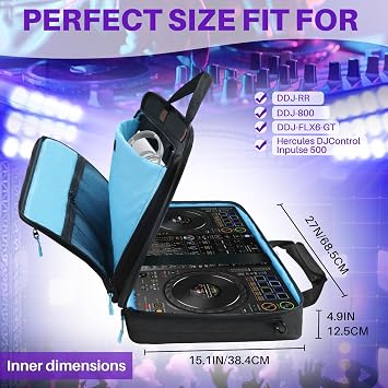 SUNDOY DJ Controller Case for DDJ-FLX10, REV7 & XDJ-RR