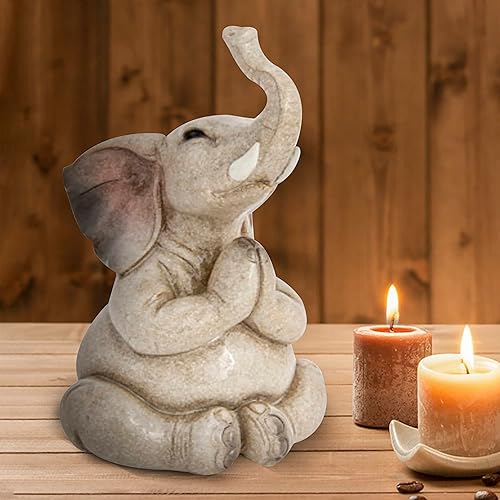 Miniatura 4 de Estatua de yoga de elefante meditando elefante zen decoración del hogar regalo de yoga