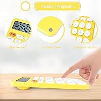 Vista 3 de Calculadora estándar de 12 dígitos, pantalla grande de escritorio y botones, calculadora con pantalla LCD grande para oficina, escuela, hogar