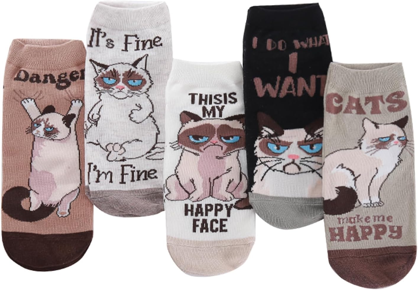 Womens Funny Novelty Socks - Cute Dog Cat Panda Animal Socks for Women Christmas Gift