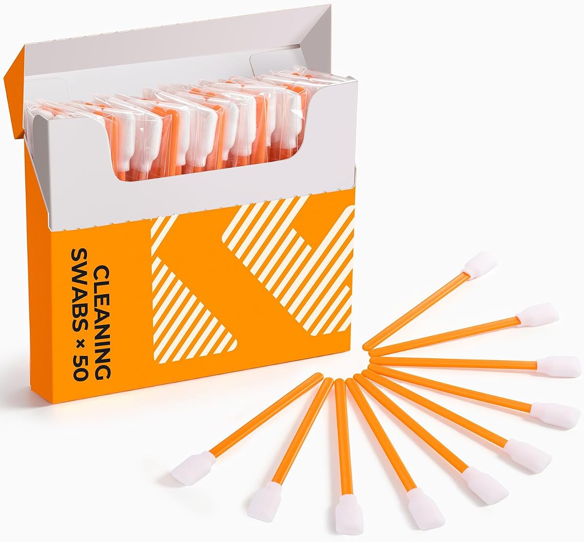 K&F CONCEPT 50 Foam Cleaning Swabs,for Electronics,Camera,Deep Cleaning