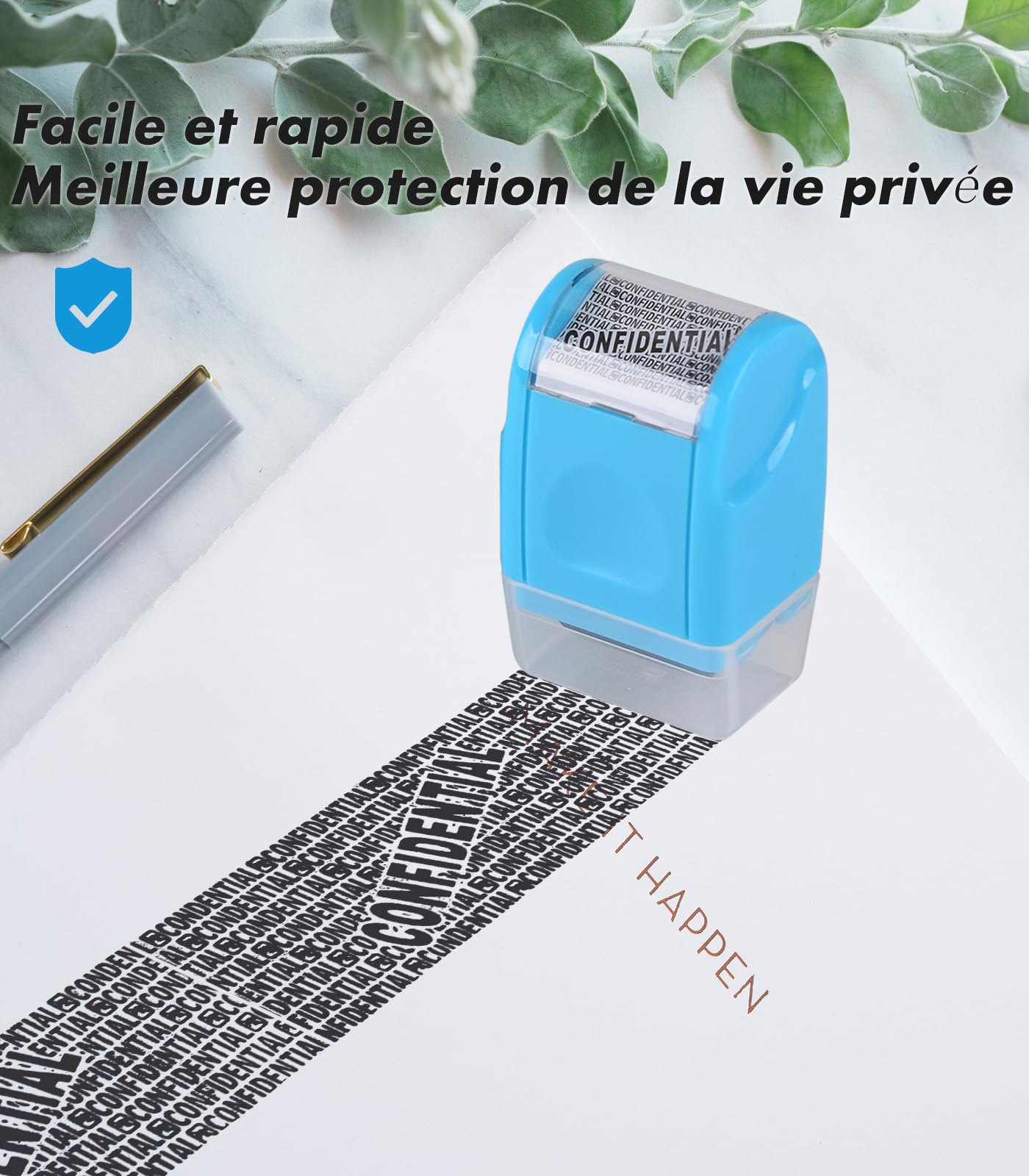 Xourney Wide Data Defender Rollover, Identity Theft Protection Rollover, Rollover confidenziale con 6 componenti aggiuntivi, indirizzo Security Information Block Privacy ID