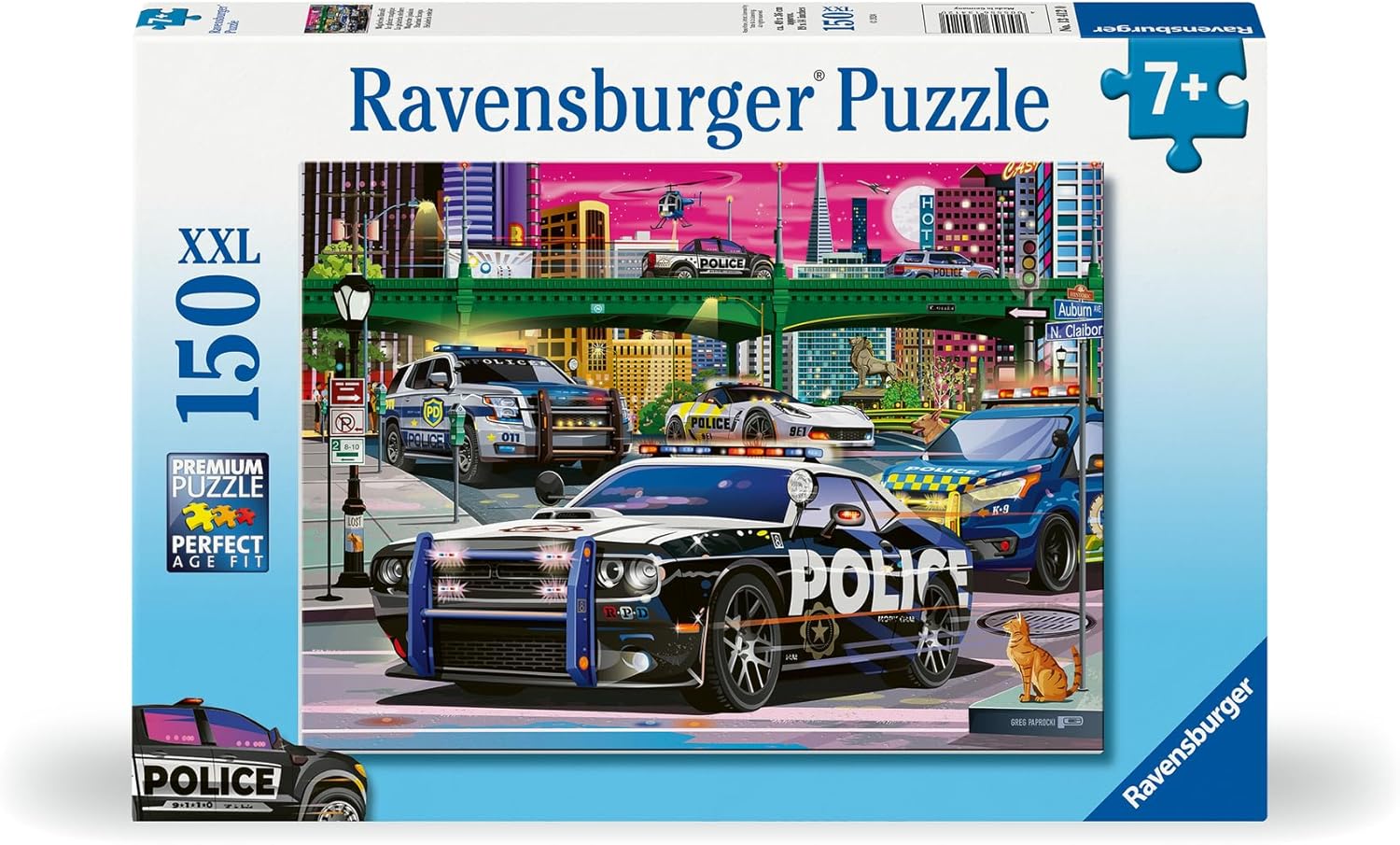 Ravensburger Police on Patrol 150 XXL Piece Jigsaw Puzzle for Kids - Every Piece is Unique, Pieces Fit Together Perfectly