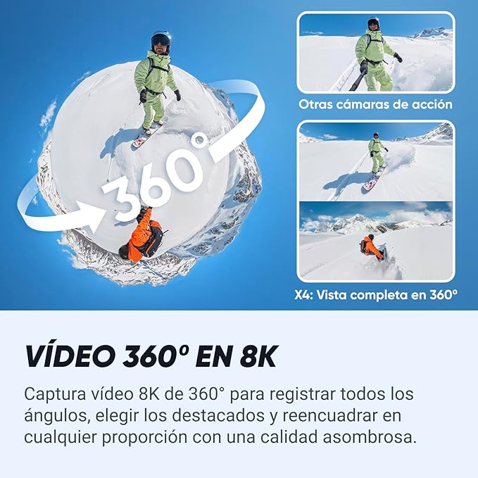 Insta360 X4 Snowboard Bundle 8K miniatura 2
