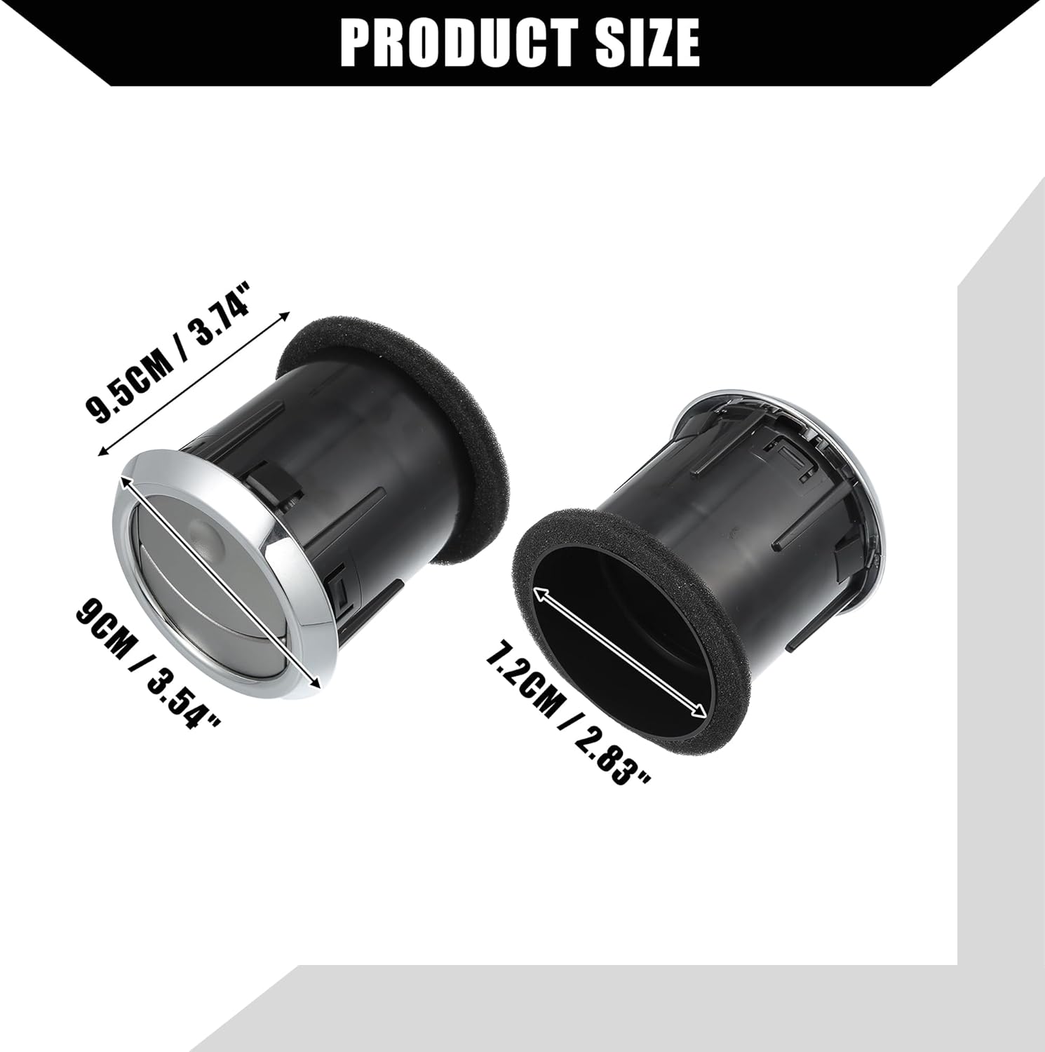 Dashboard Air Conditioning AC Heater Vent for Ford Fusion 2006-2009 for Mercury Milan 2006-2009 / Front/A/C Air Vent Louvres/Durable / 4 Pcs