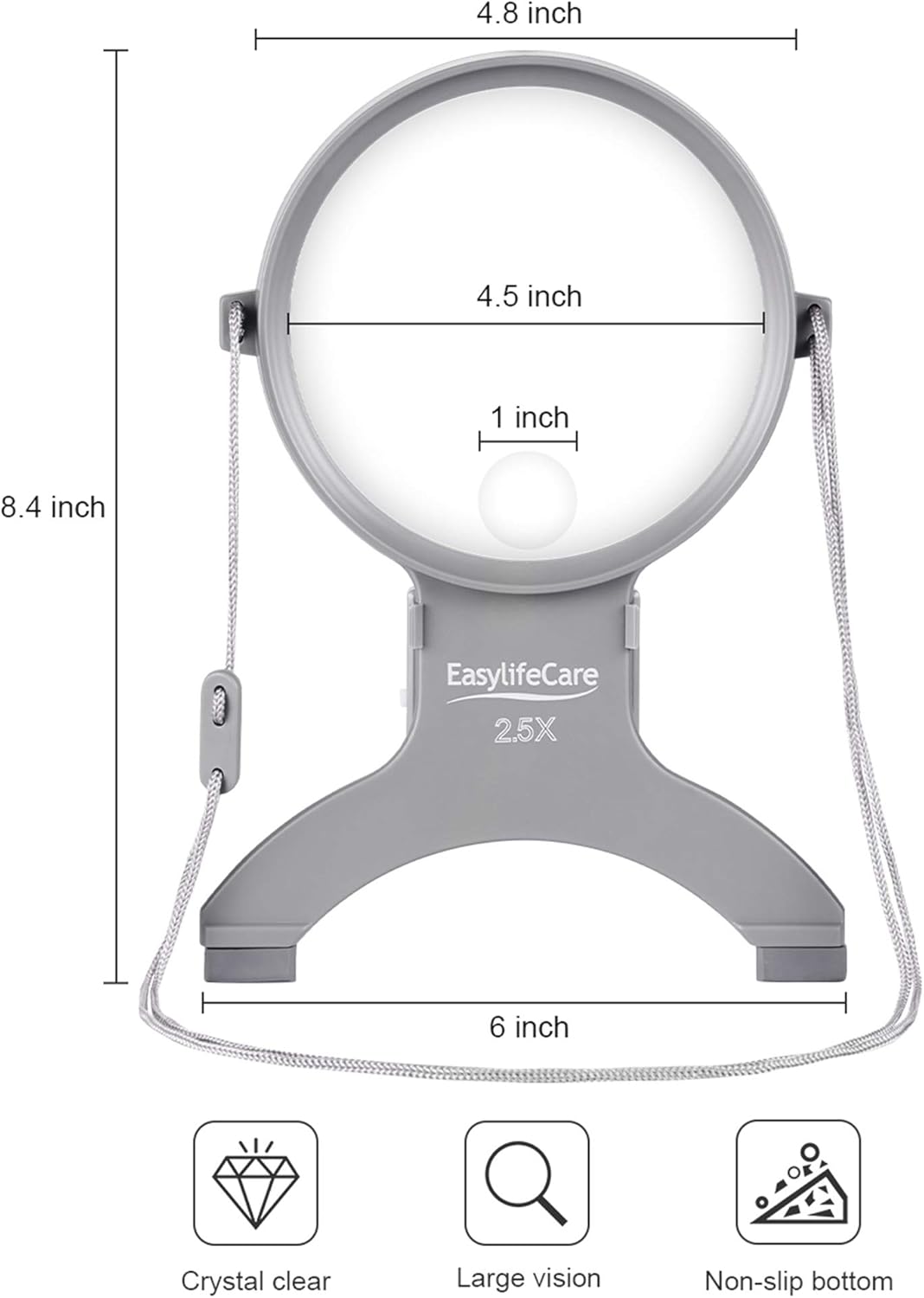 Buy EasyLifeCare Hands Free Chest Rest LED Magnifier Neck Wear Visual