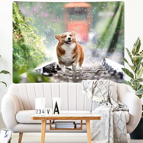 Miniatura 2 de Livole Tapiz personalizado, tapiz personalizado, tapiz personalizado, carga de imagen, texto, divertido tapiz de pared para el hogar (90 x 60