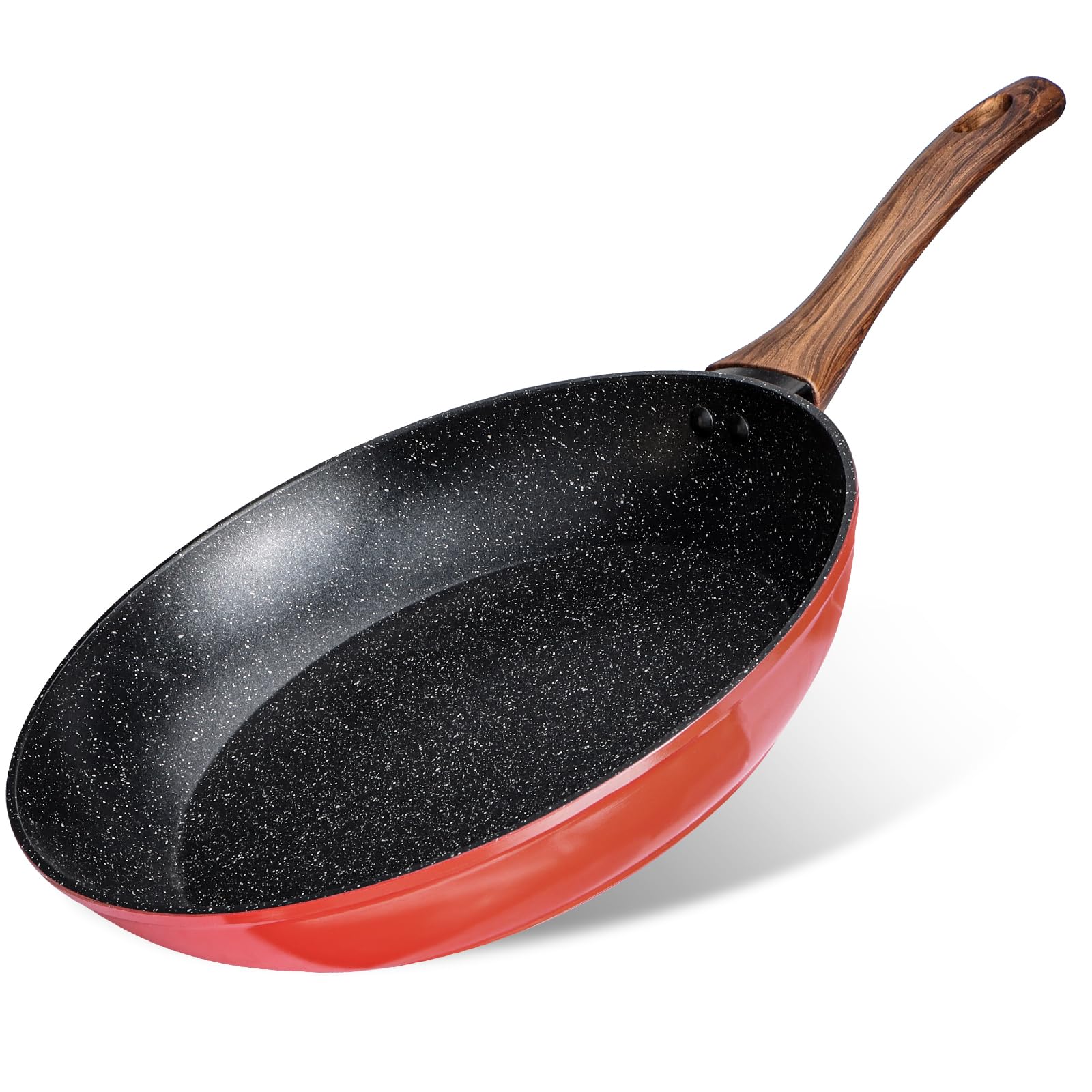 11" Nonstick Granite Coating Frying Pan, PFAS-Free, PFOA Free Healthy Omelette Pan, For Gas Stove and Electric Burner, Dishwasher Safe Nonstick Frying Pan Skillet for Daily Home Cooking