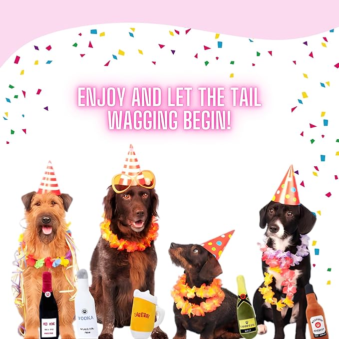 Juguete para Perros Glow Pups Cerveza de Peluche con Chirrido miniatura 5
