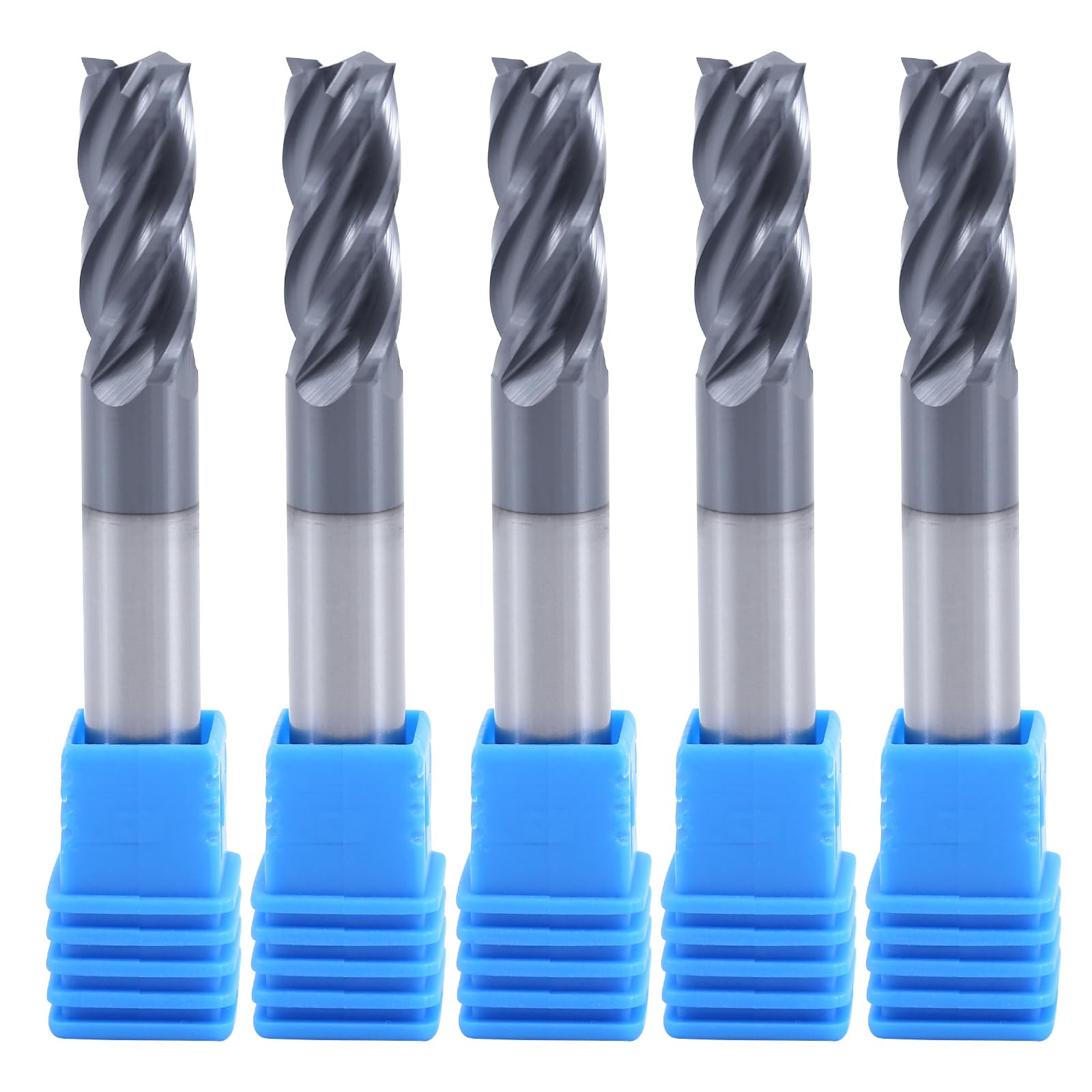 ISB 7/32'' Carbide Square End Mill Bits 4 Flute Micro Grain - View #5
