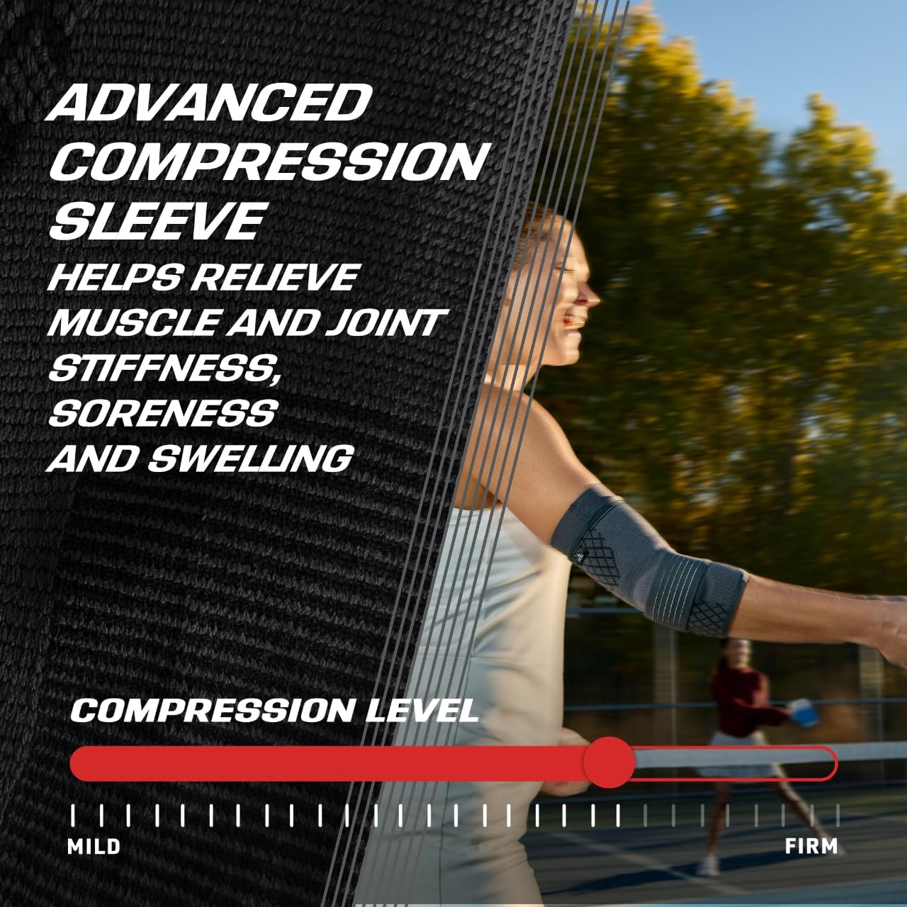ACE Brand Flex Comfort Compression Elbow Sleeve 208707, L/XL