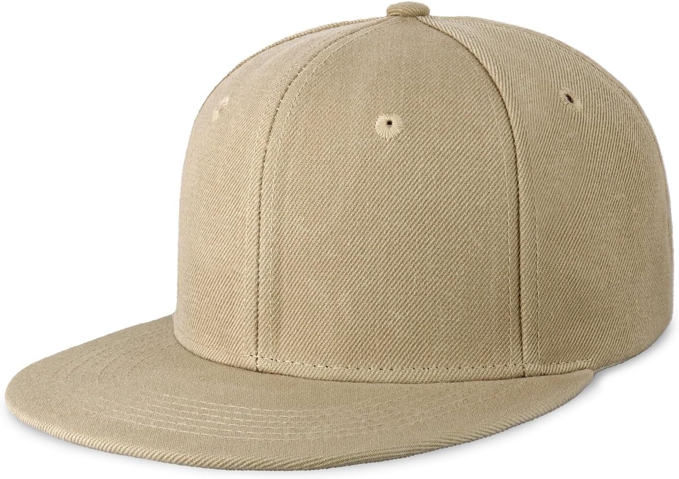 CHOK.LIDS Flat Bill Visor Classic Snapback Hat Blank Adjustable Brim High Top End Trendy Color Style Plain Tone Baseball Cap